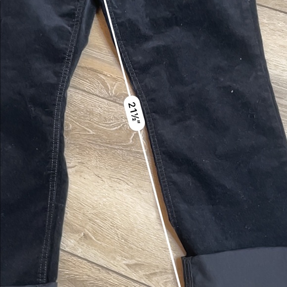 Old navy black mid ride flare faux suede pants - Picture 7 of 7